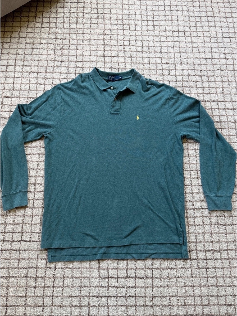 Polo Ralph Lauren Men’s Long green sleeve 90s grunge streetwear preppy XXL